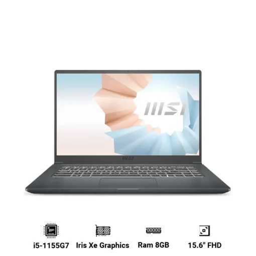 Laptop MSI Modern 15 A11MU-1023VN (i5-1155G7 | Iris Xe Graphics | Ram 8GB DDR4 | SSD 512GB | 15.6 Inch IPS FHD) - Hàng Chính Hãng