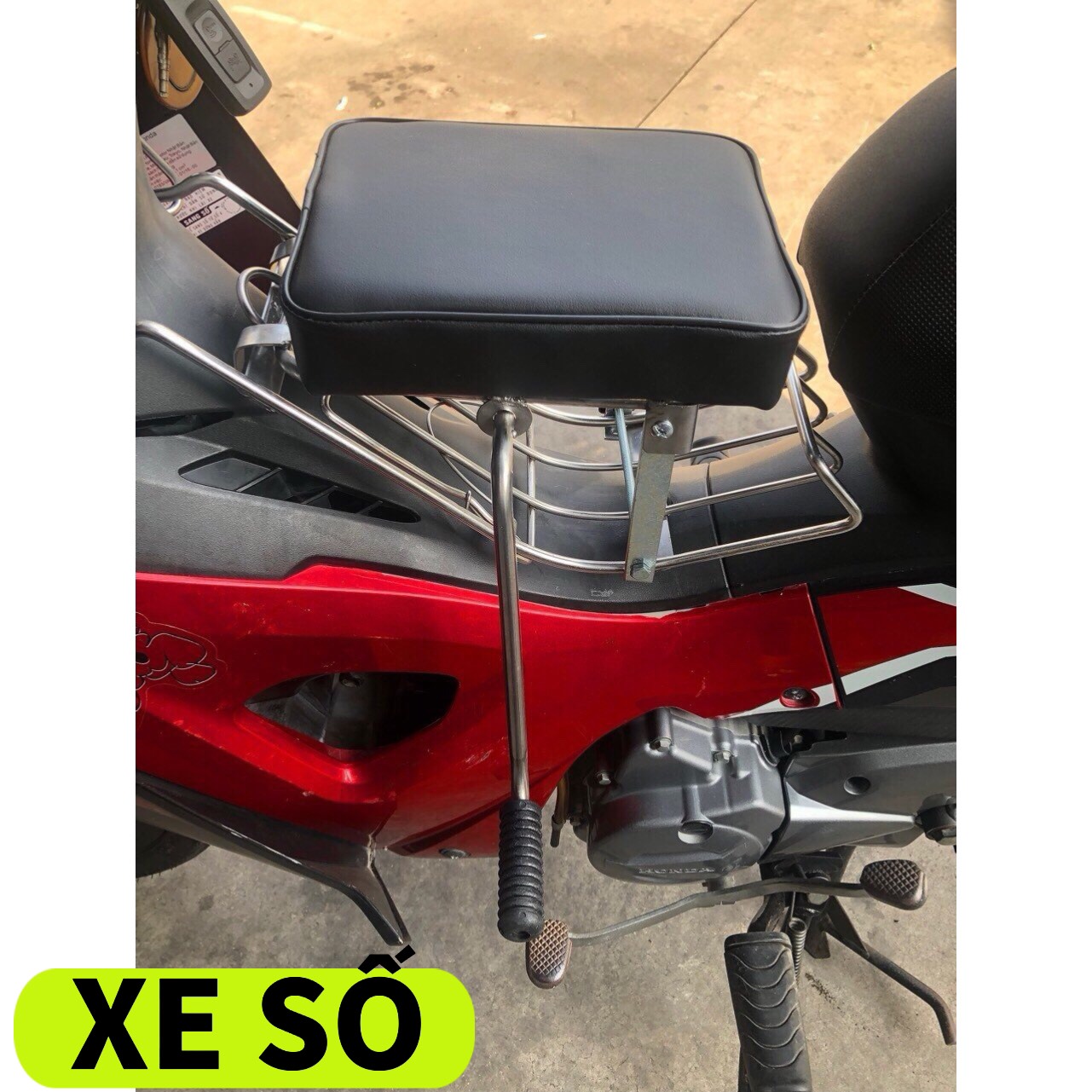 Ghế ngồi xe số , GHẾ ĐÔN SỐ INOX CHO BÉ