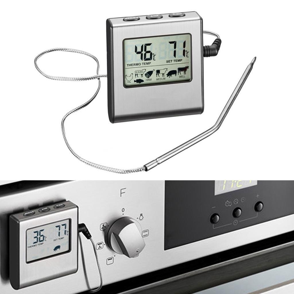 Premium Digital Meat Thermometer Stainless Steel Probe for Cooking Kitchen