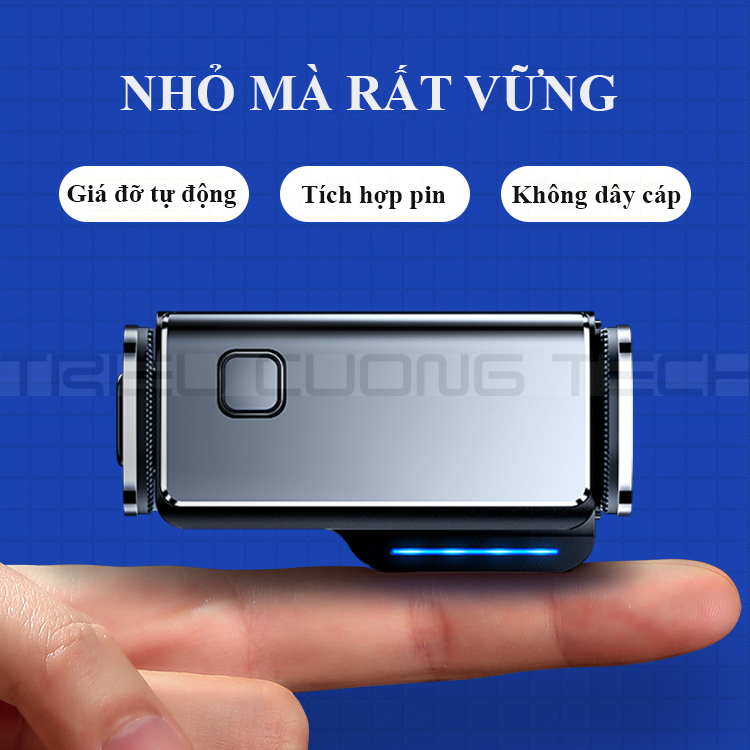 Giá Đỡ Điện Thoại Xe Hơi Ô Tô Hợp Kim Nhôm - Nút Ấn Thông Minh - Tư Do Xoay Chuyển 360 Độ - Kẹp Cánh Thông Gió Điều Hòa Hoặc Dùng Đế Hit Kèm Theo - Mini Nhỏ Gọn Tiện Lợi - Hàng Chính Hãng