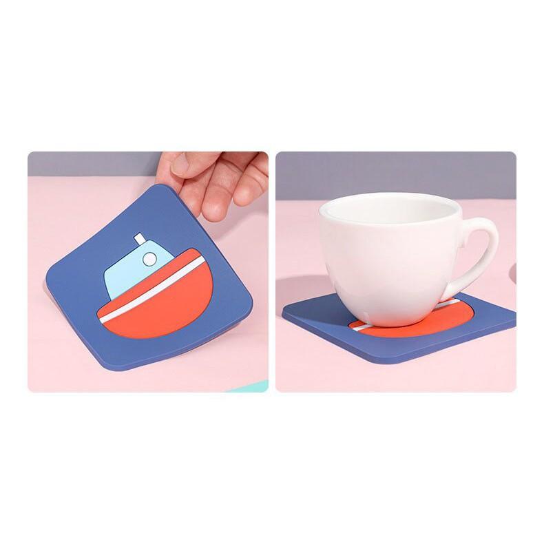 Lót nồi, lót cốc silicone hoạt hình