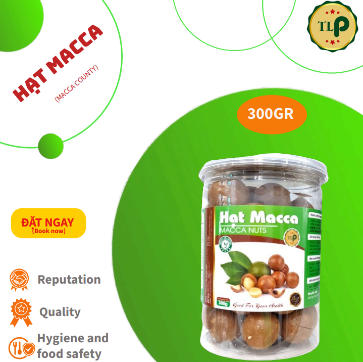 HẠT MACCA CAO CẤP TÂN LỘC PHÁT - HỘP 300G