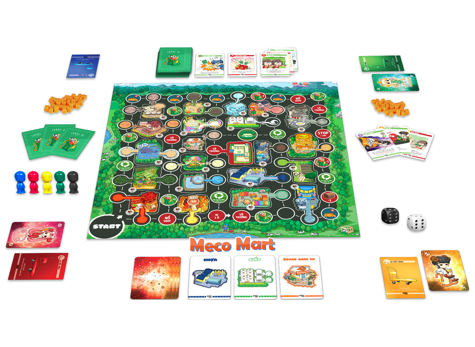 Bộ Trò Chơi Cuộc Đua Sao Chổi, Board Game Lớp Học Mật Ngữ