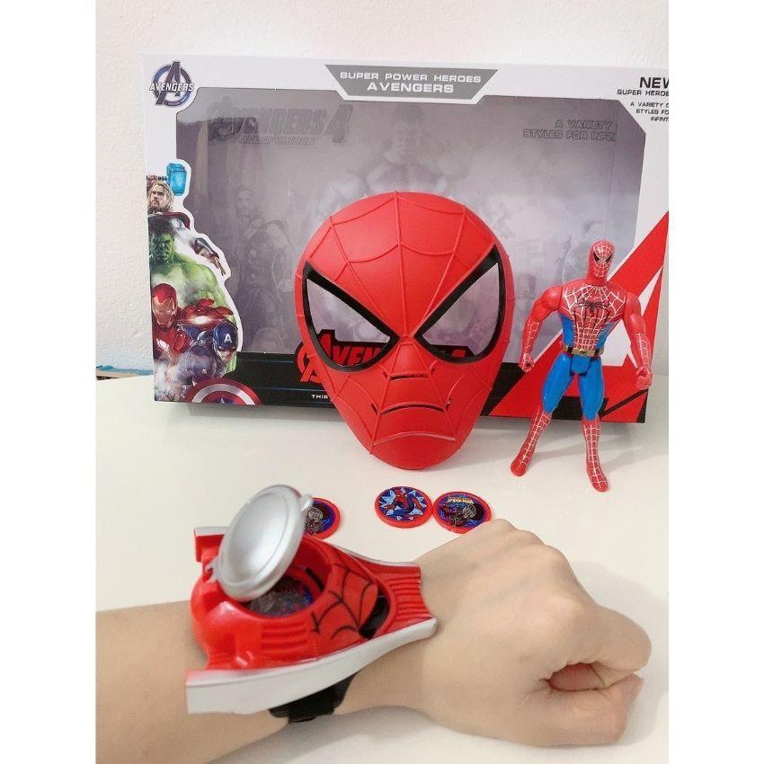 Đồ Chơi Mặt Nạ Siêu Anh Hùng Avenger Và Phụ Kiện Cao Cấp Dành Cho Bé gồm Siêu Nhân Nhện, Người Sắt, Đội Trưởng Mỹ