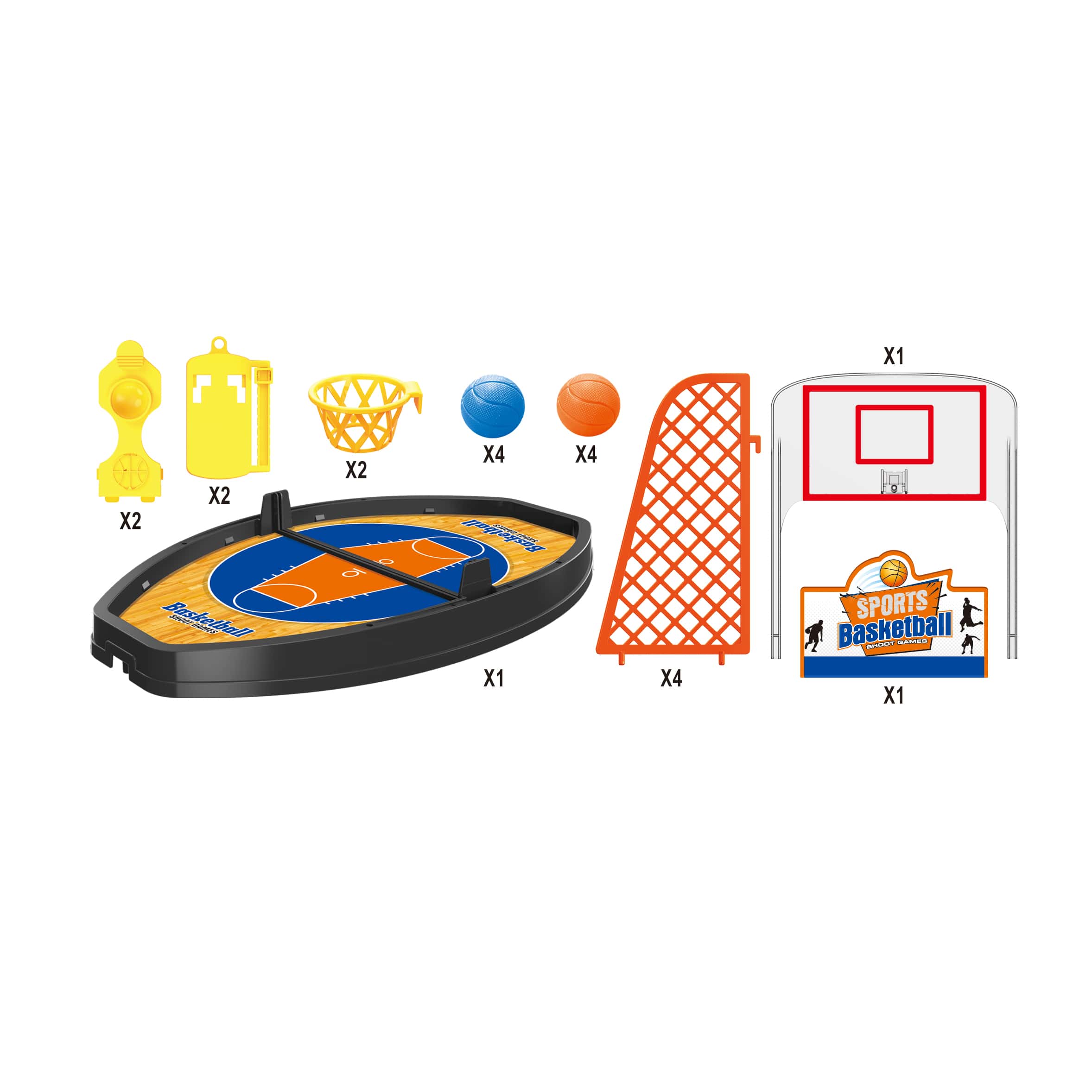 Đồ Chơi Bộ Bóng Rổ 3 TOONYKIDS - Đồ Chơi Vận Động Cho Bé - BASKETBALL GAME TN144