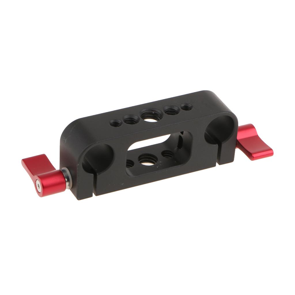 Aluminum Rod Clamp 15mm Railblock For DSLR 15mm Rail Rig Rod Support System
