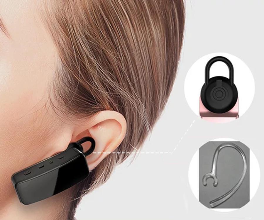 2 Chiếc Di Động Tai Nghe Chụp Tai Bộ Đàm Hai Chiều Đài Phát Thanh Mini Cho Nhà Hàng Khách Sạn Tay Nhỏ Mini Móc Tai Bộ Đàm