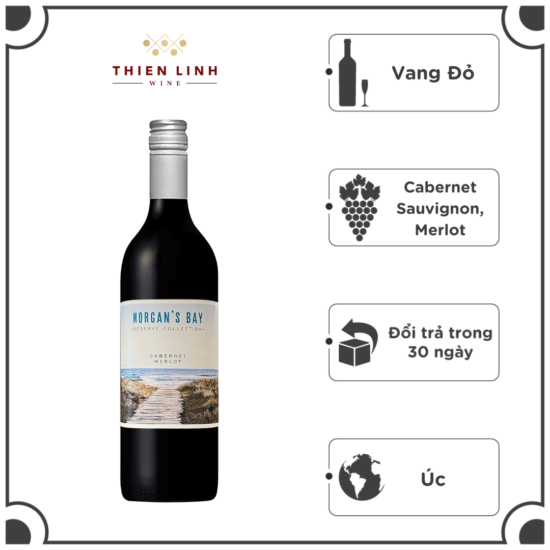 Rượu Vang Đỏ Úc Morgan’s Bay Shiraz Cabernet