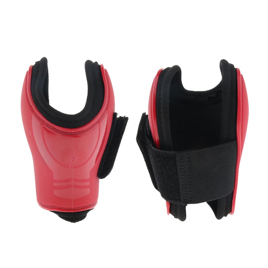 1 Pairs Horse Leg Boots Hind Leg Fetlock Boots Protection Equestrian  Red