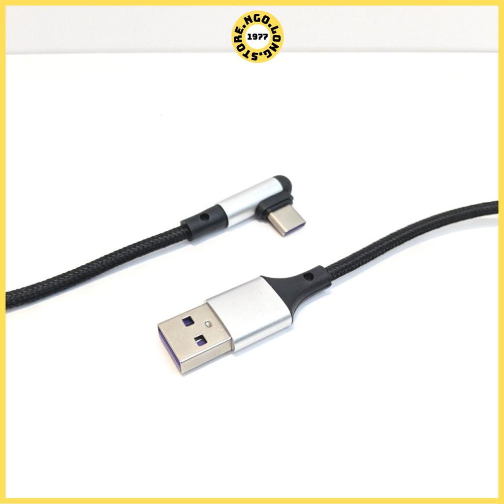 Dây Cáp Sạc Gập Đầu 1m2/ Cáp Sạc Nhanh 3A (Truyền Dữ Liệu) / Micro usb, type c, dành cho iphone, samsung