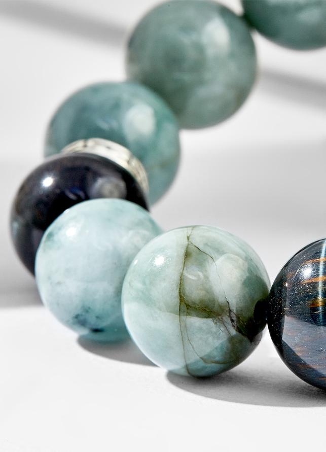 Vòng tay nam cẩm thạch phỉ thúy Ngọc Quý Gemstones