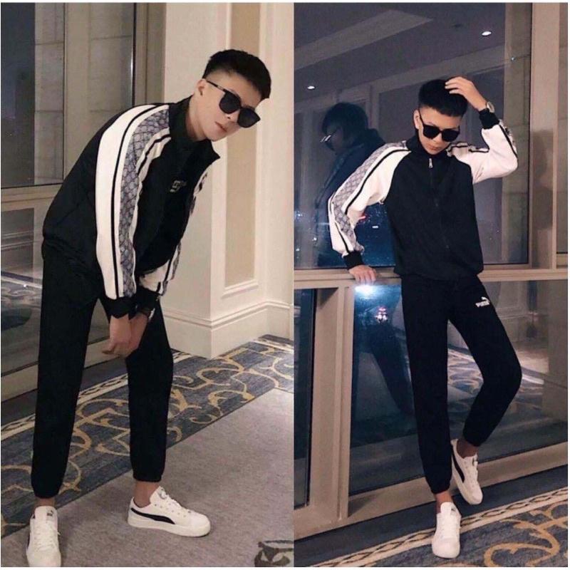 Áo Khoác Bomber Jacket Cổ Bẻ Chất Dù 2 Lớp Style Bóng Chày Phối Tay Unisex Nam Nữ Couple Ulzzang Hot Trend