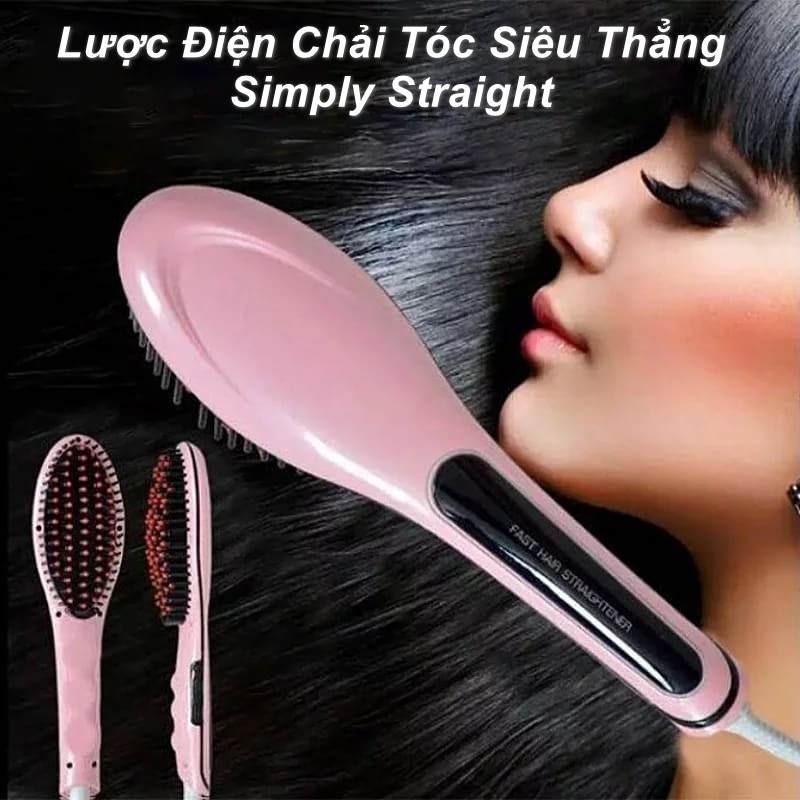 Lược Điện Chải Tóc Siêu Thẳng Simply Straight - Home and Garden