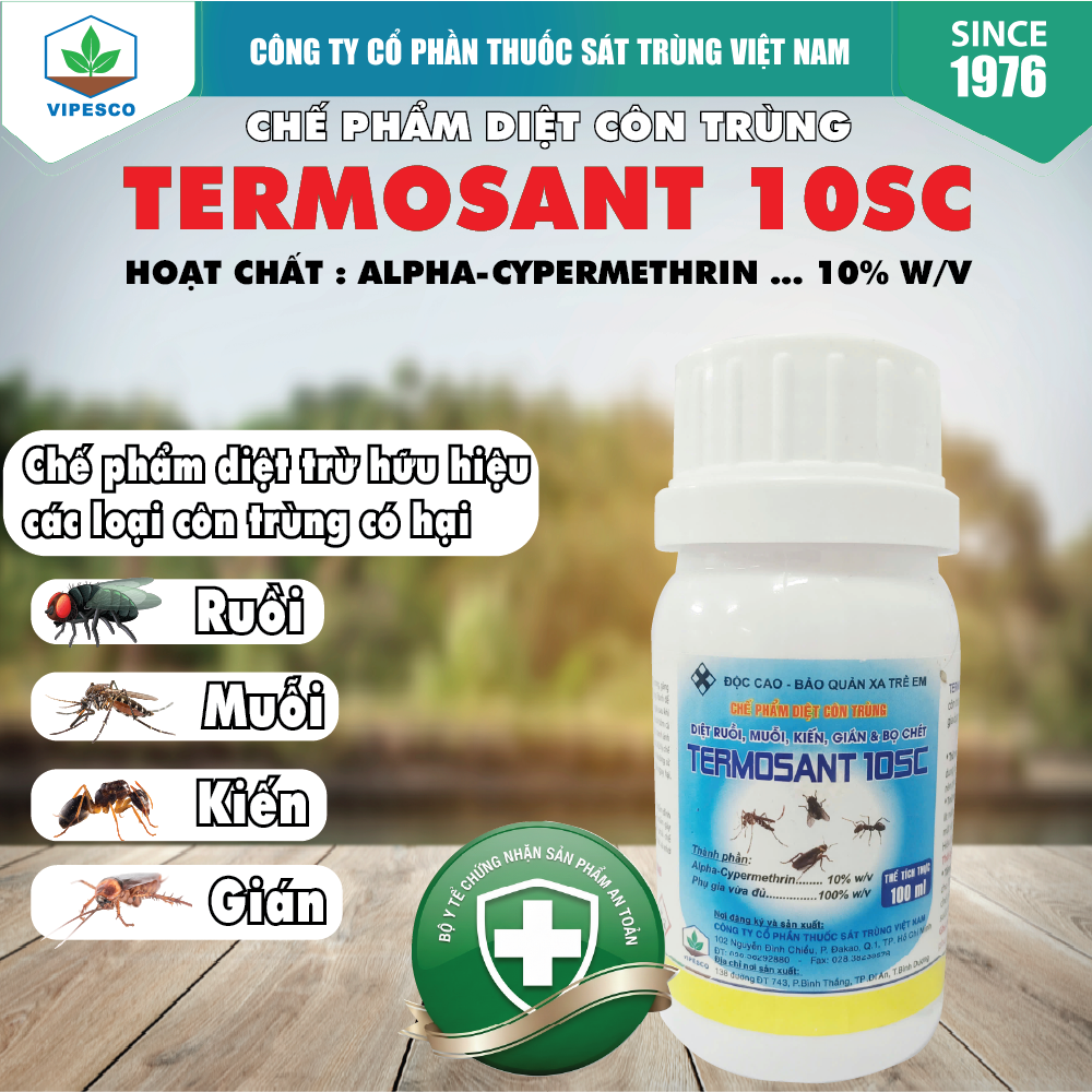 TERMOSANT 10SC (100ml) - DIỆT RUỒI, MUỖI, KIẾN, GIÁN, BỌ CHÉT