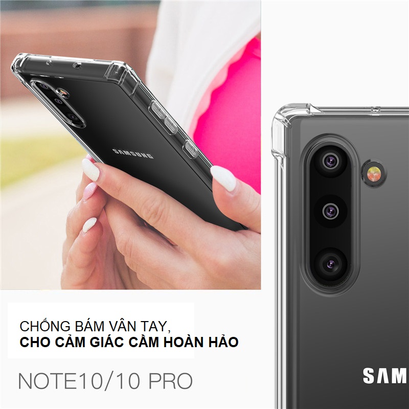 Ốp Lưng Case TPU Dẻo Chống Sốc Dành Cho Samsung Galaxy Note 10 Plus