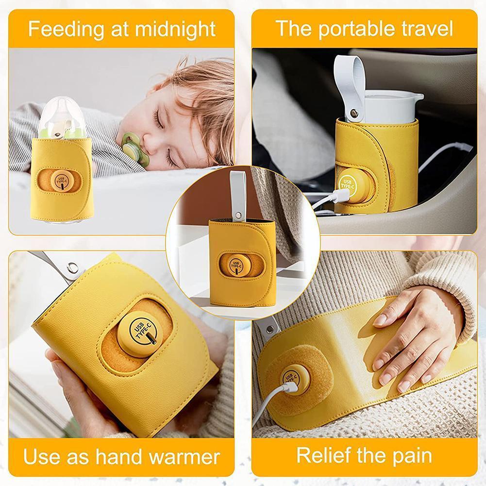Usb Cốc Du Lịch Sữa Hâm Nóng Bình Sữa Cho Di Động In Hình Túi 9.5*11.5Cm Điều Dưỡng Bình Lưu Trữ Cho Bé Cách Nhiệt b4z9