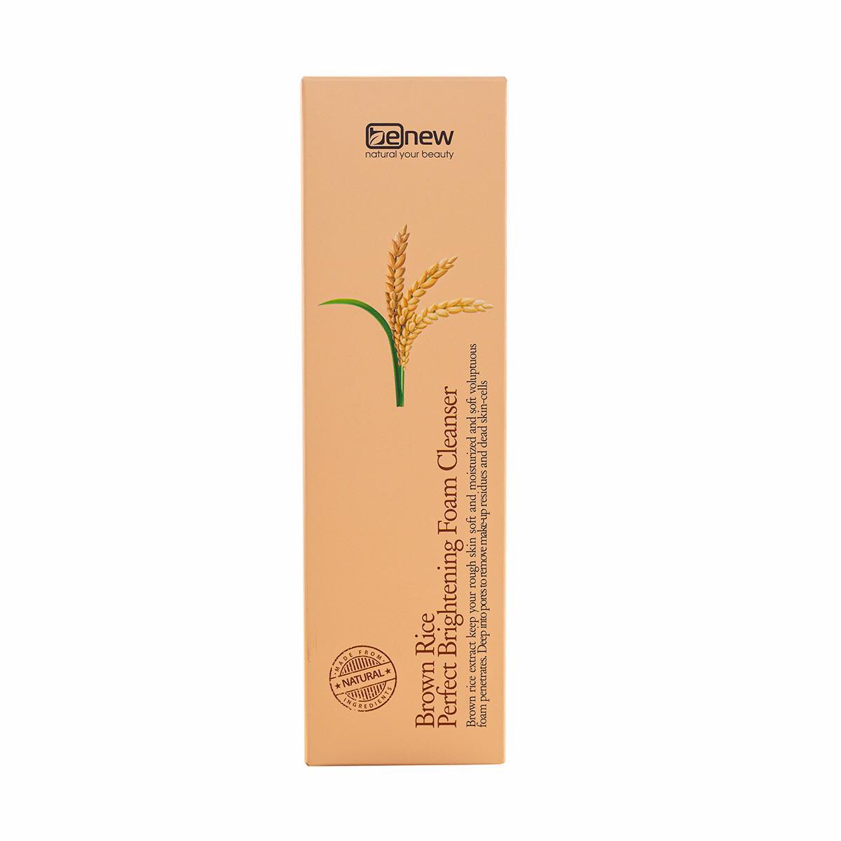 Sữa rửa mặt sáng da chiết xuất mầm gạo Benew Brown Rice Brightening 160ml [ tặng dây cột tóc - màu ngẫu nhiên ]