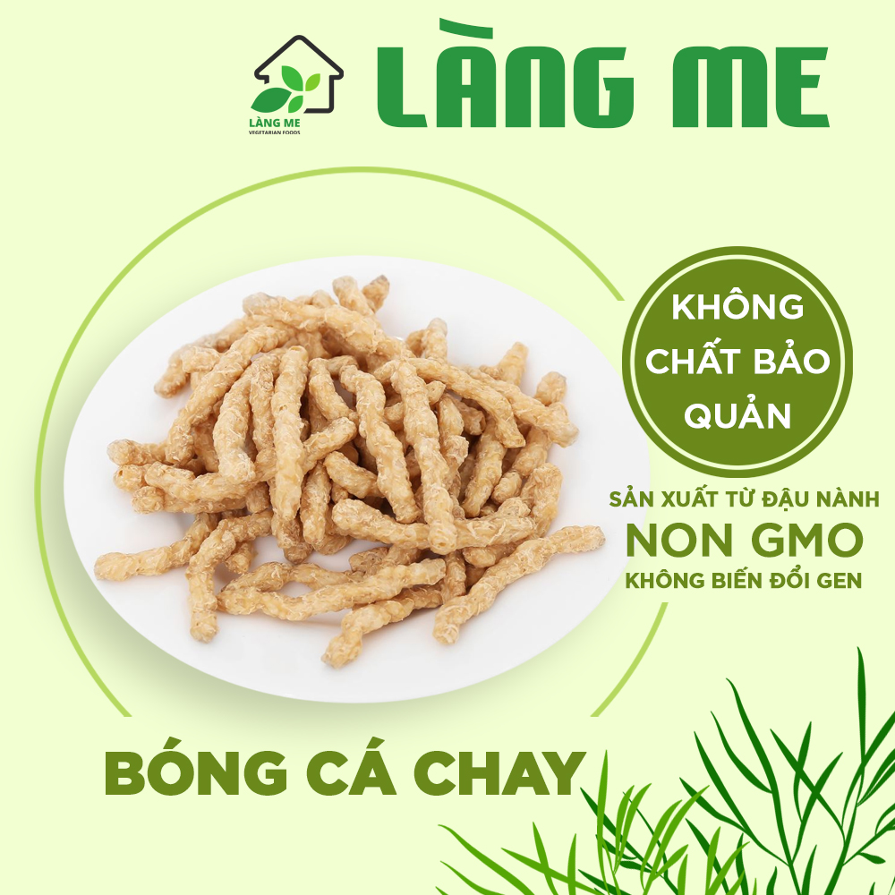 Bóng Cá Chay Loại Ngon ( Thùng 10 kg ), Thực Phẩm Chay Ngon Thành Phần Tự Nhiên Không Chất Bảo Quản Không Biến Đổi Gen Sườn Non Chay Làng Me