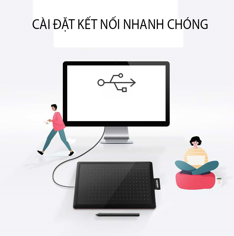 Bảng Vẽ Điện Tử Chuyên Dùng Thiết Kế Đồ Họa Wacom CTL-472/K1F - Hàng Nhập Khẩu