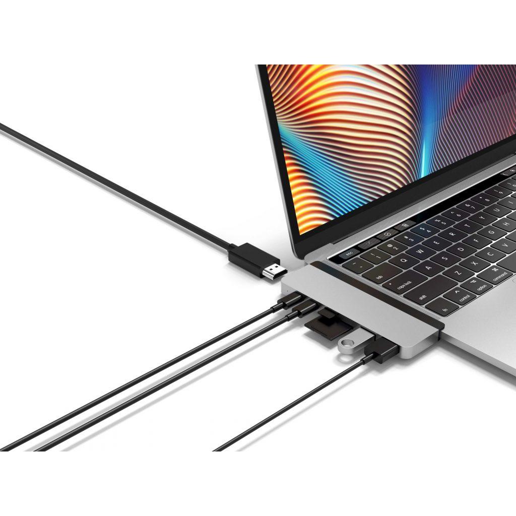 [HÀNG CHÍNH HÃNG] CỔNG CHUYỂN ĐỔI CHO MACBOOK/IPADPRO/LAPTOP/SMARTPHO HYPERDRIVE DUO 7-IN-2 HDMI 4K60HZ WITH CABLE USB-C