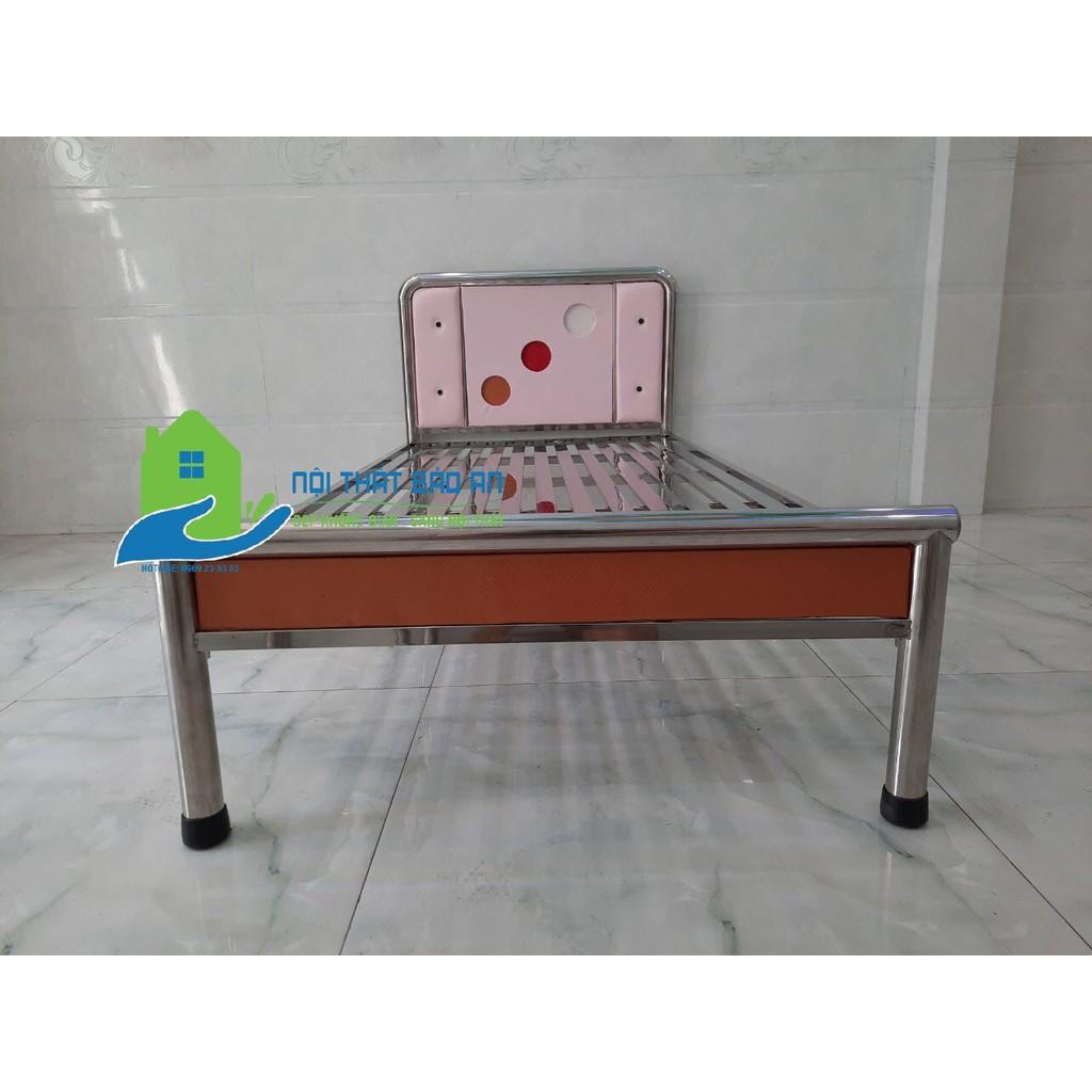 Giường ngủ inox tròn cao cấp nhiều kích thước từ 1m đến 1m8x2m - Mẫu 03 - Nội Thất Bảo An