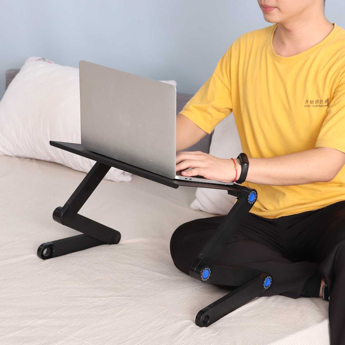 Bàn laptop gấp gọn, xoay 360 độ, hàng cao cấp - Hàng chính hãng