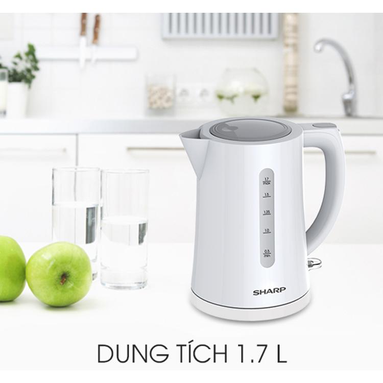 Bình Đun Siêu Tốc Sharp EKJ-17VP-WH (1.7L) - Hàng Chính Hãng