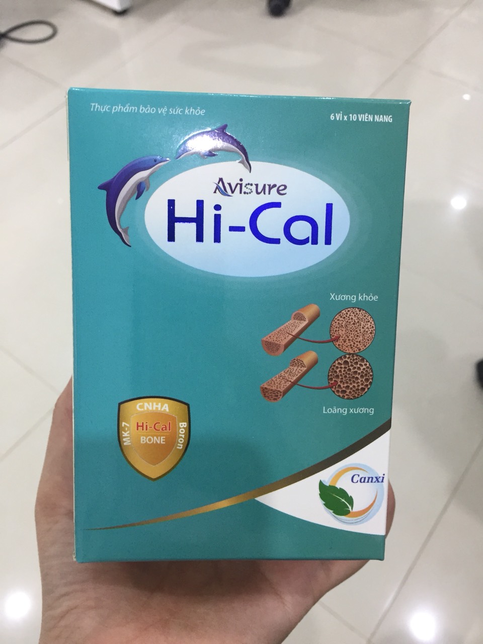 Combo canxi Avisure Hical hộp 60 viên + vitamin tổng hợp Avisure mama hộp 60 viên