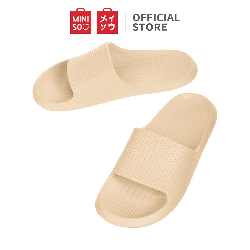 [Mã MINI11FFF giảm 5% đơn 150K] Miniso Dép đi trong phòng tắm mềm mại sọc đơn