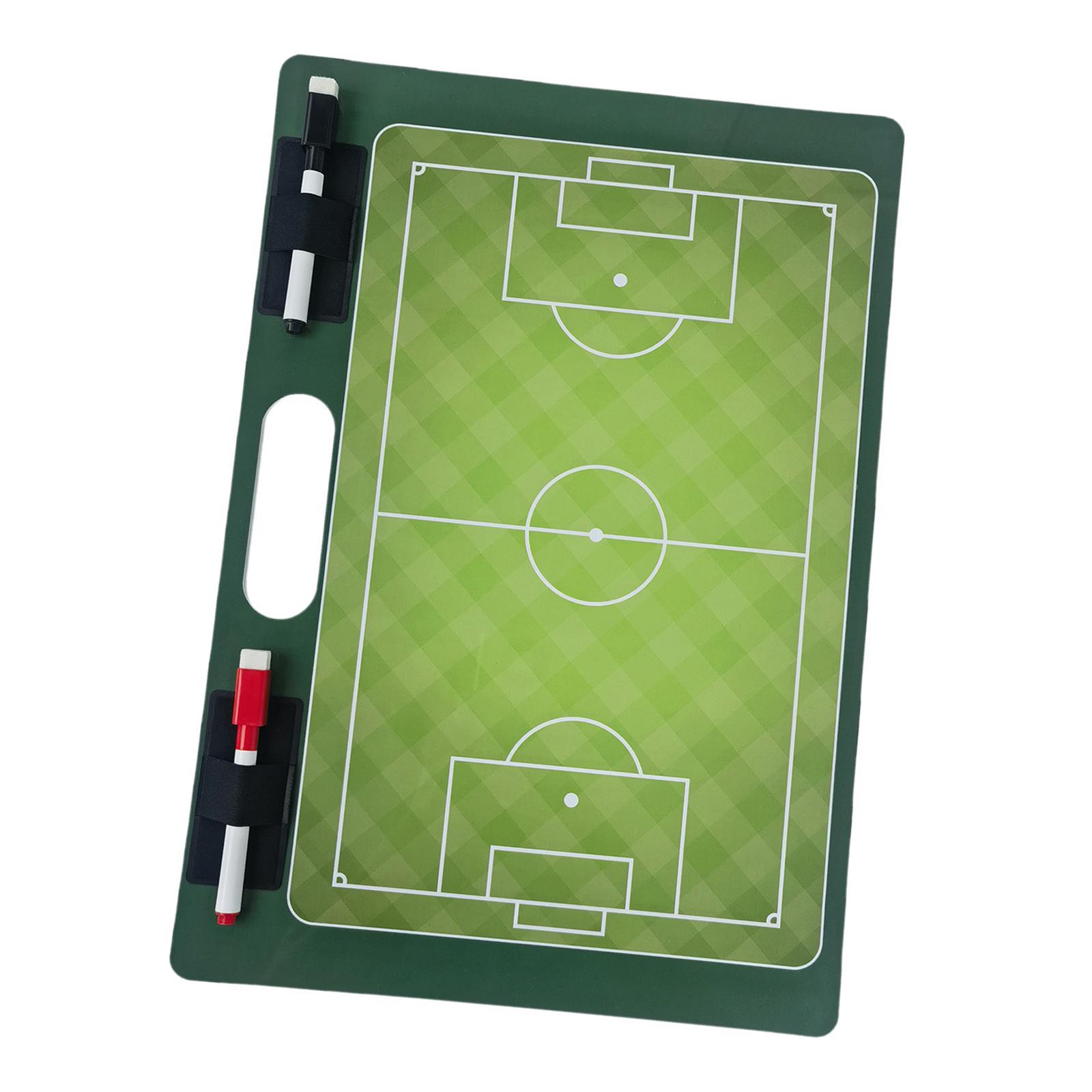 Football  Marker Pen Professional Erasable Marker Gifts Coaches Clipboard Soccer Marker Board for , Strategy Plan, Training