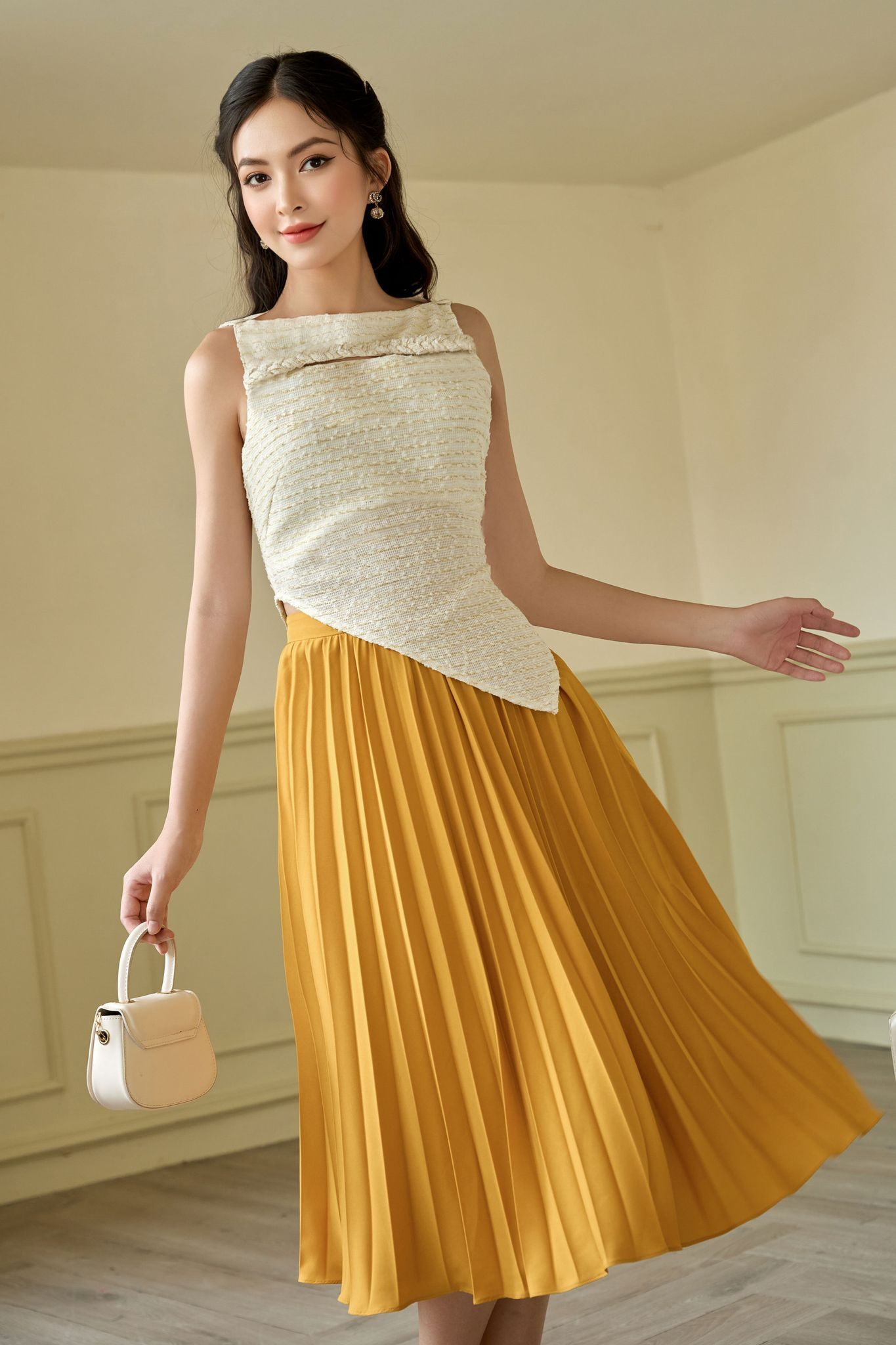 OLV - Chân váy Golden Pleated Skirt