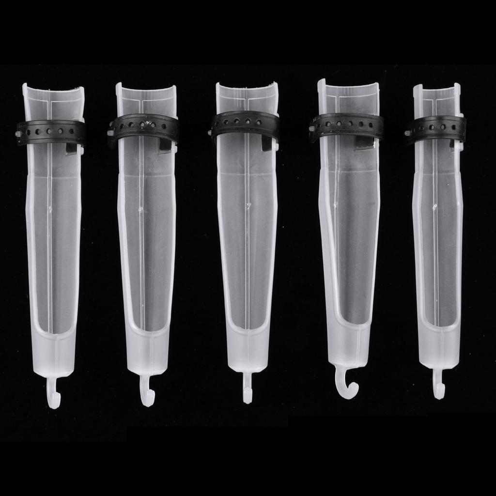 5Pcs Fishing Rod Cap Sea Rod Tip Protector Rod Pole Head Cover Sleeves 16#