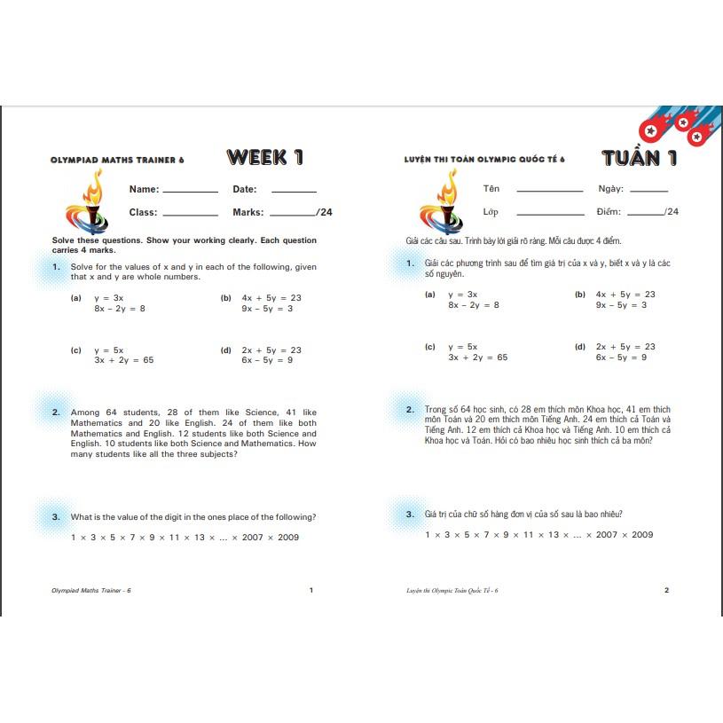 Sách Luyện Thi Olympic Toán Quốc Tế 6( 13 - 15 tuổi )