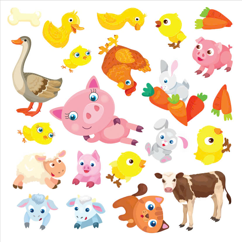 Sách ANIMAL STICKER - Động vật đáng yêu - Bóc dán hình phát triển IQ-EQ-CQ