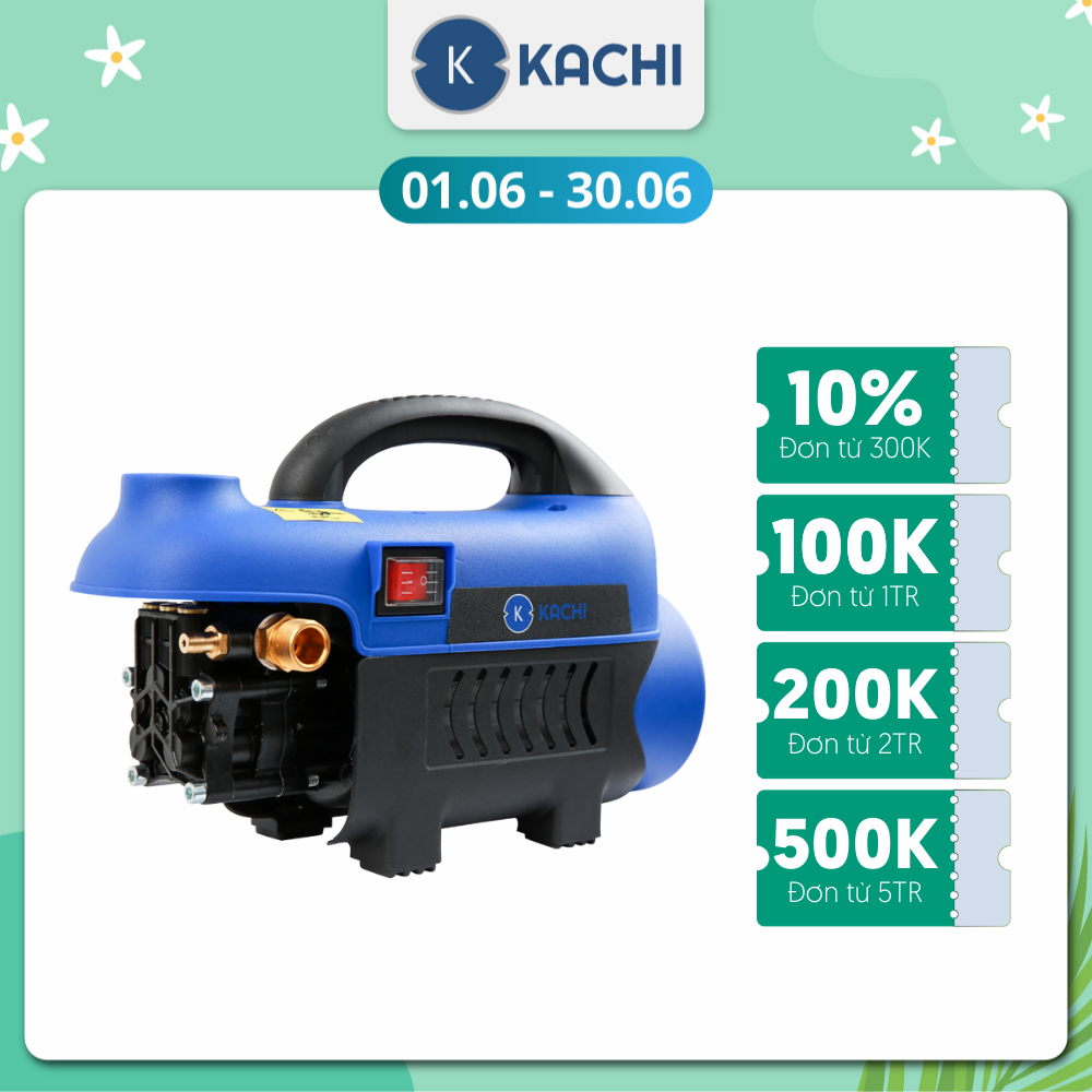 Máy xịt rửa xe cao áp cảm ứng từ Kachi MK164 1400W - Hàng chính hãng