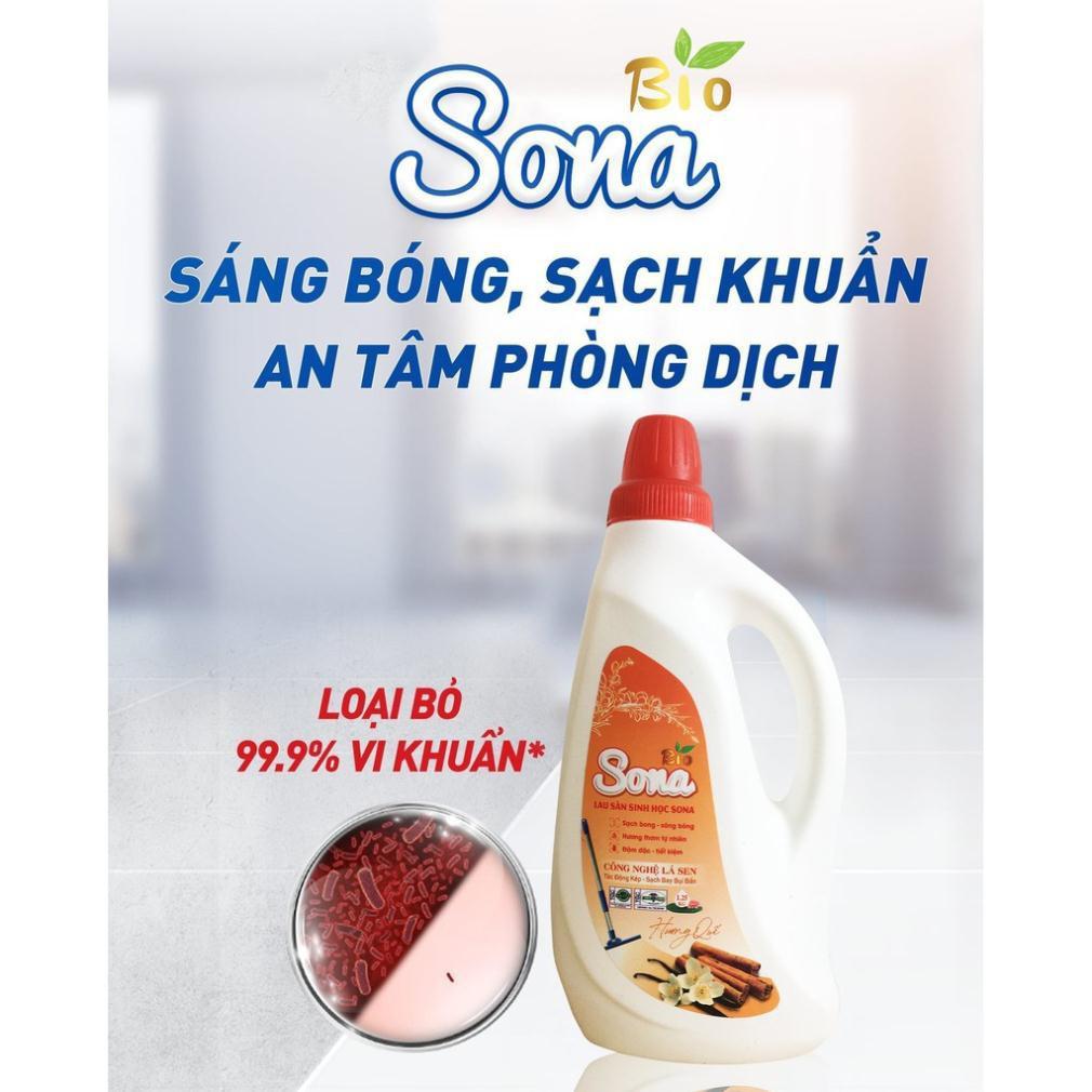 Nước Lau Sàn Sinh Học SoNa 3,6kg Hương Quế