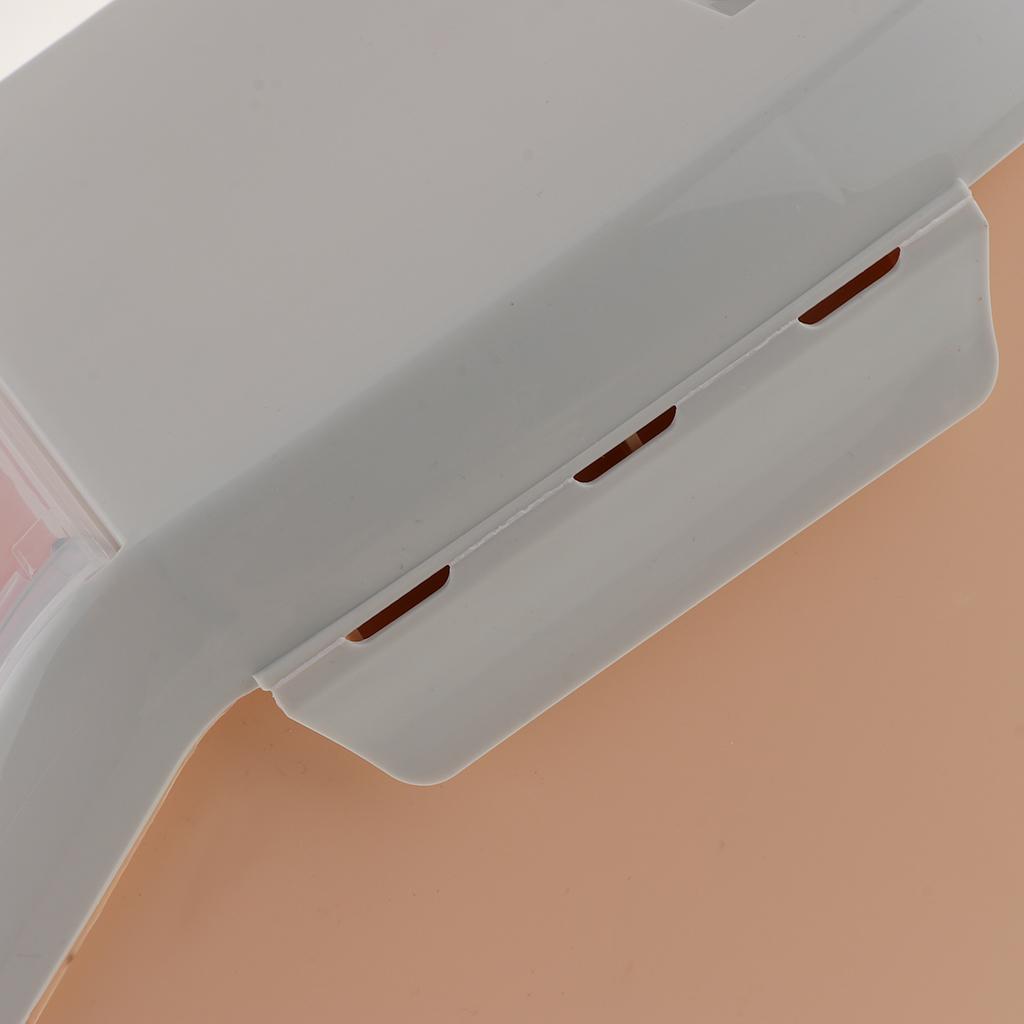 3X Plastic Pet Food Container Jar Measuring Cup Cereal Grain Storage Box Orange