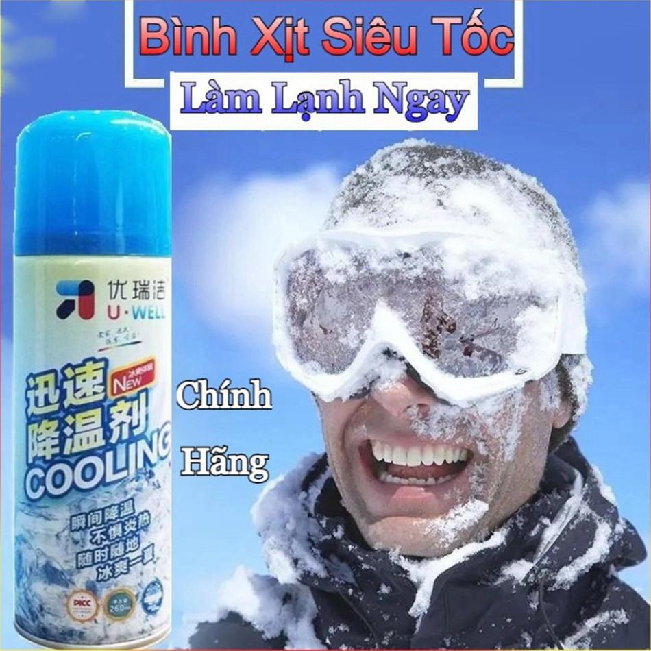 CHAI XỊT LÀM LẠNH TỨC THỜI ĐA NĂNG AN TOÀN