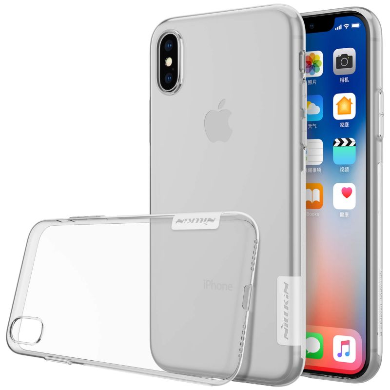 Ốp Lưng Dẻo Silicon Trong Suốt cho Apple iPhone XS, iPhone X Hiệu Nillkin - Hàng chính hãng.