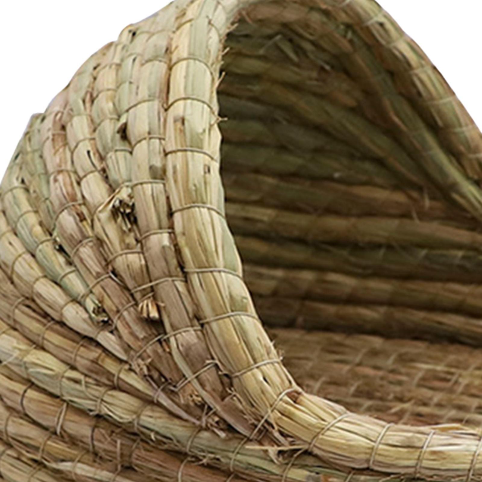 Straw Hamster Nest Toy Slipper Shaped Rabbit Bed for Small Animals Bunny