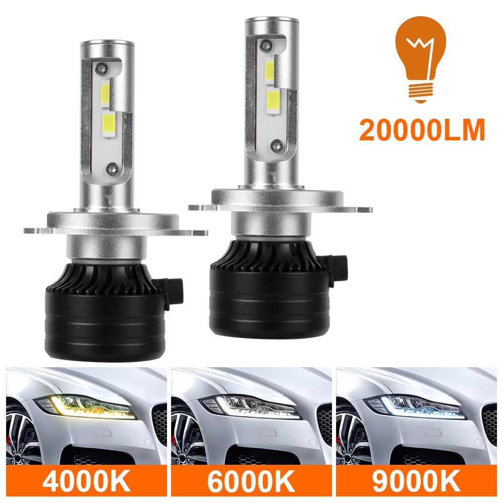 Đèn Pha LED H4 H11 20000LM 6000K Siêu Sáng Cho Xe Hơi