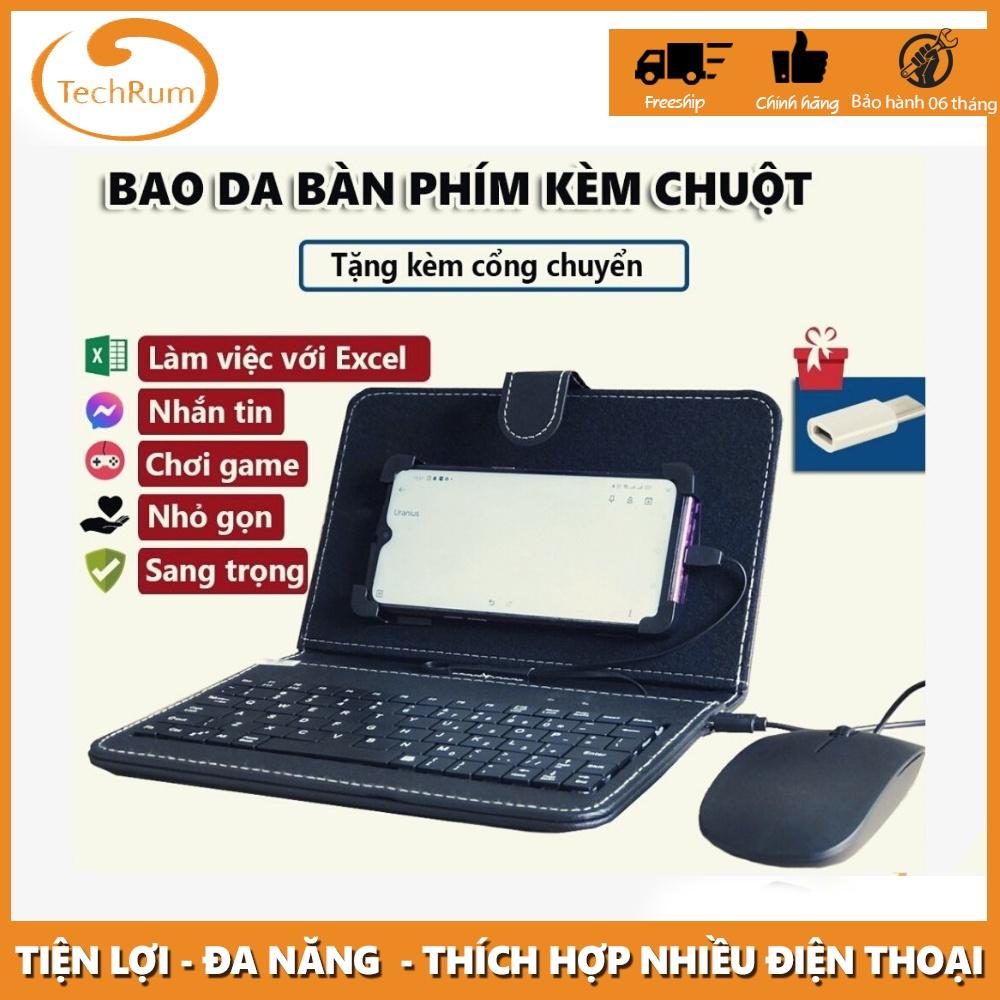 Bộ bao da bàn phím kèm chuột, Bàn Phím Chơi Game Cho Điện Thoại SMARTPHONE sử dụng tiện lợi. Dùng chơi game, giải trí