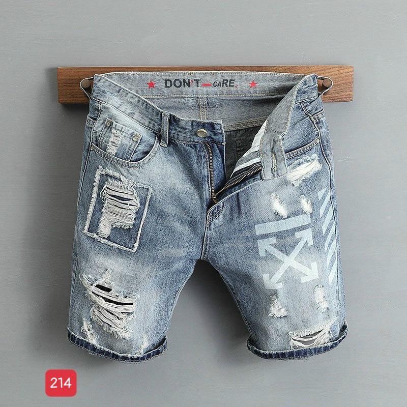 Quần short jean nam rách họa tiết cao cấp vải co dãn hàng siêu đẹp hottrend Phuongnamshop20 m2