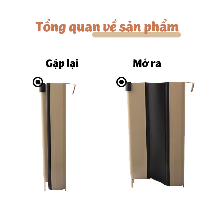 Thùng đựng rác gấp gọn thông minh dùng cho nhà bếp, xe hơi, phòng khách đa năng, tiện lợi