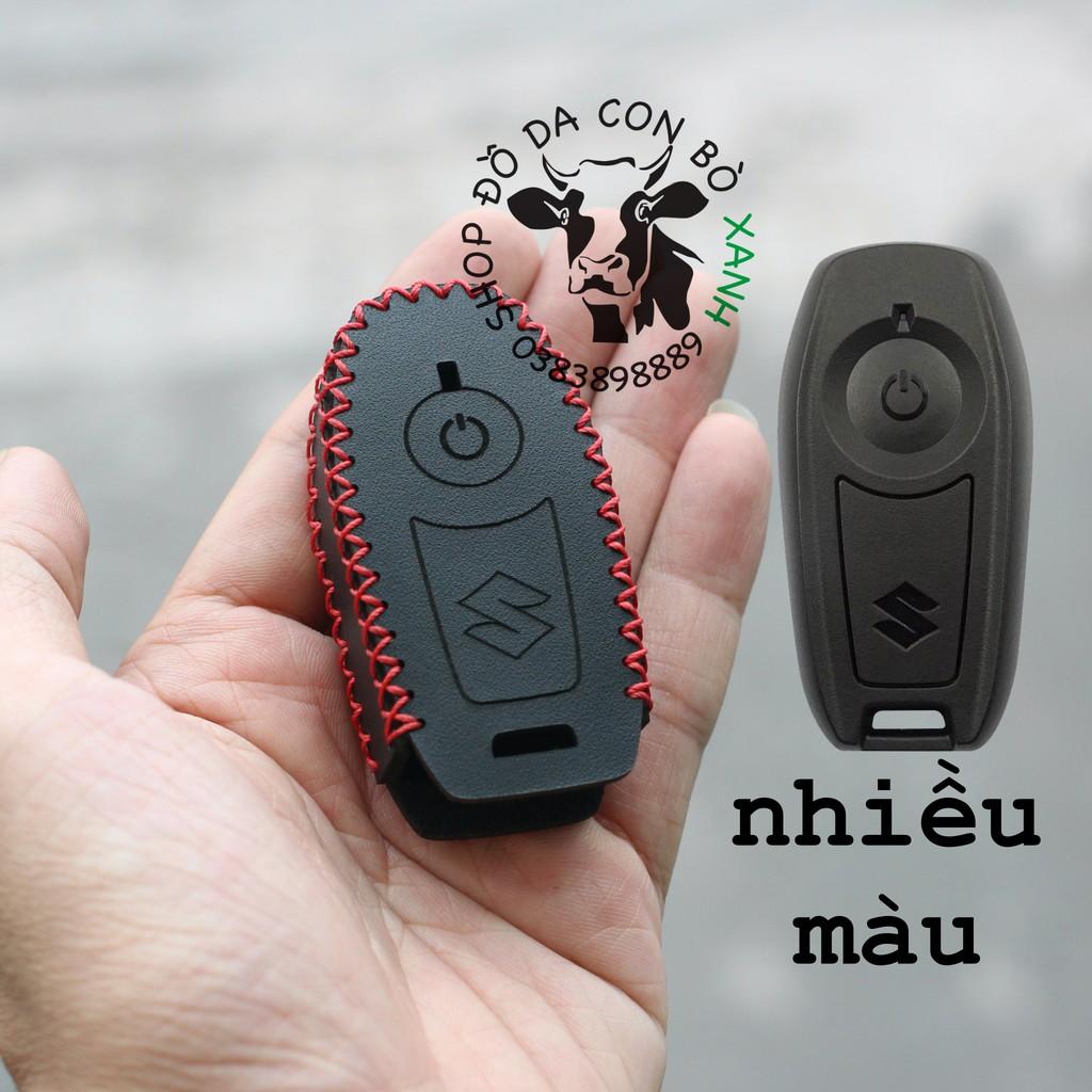 Bao da dành cho Chìa Khóa Smartkey Suzuki GSX R150 handmade da thật