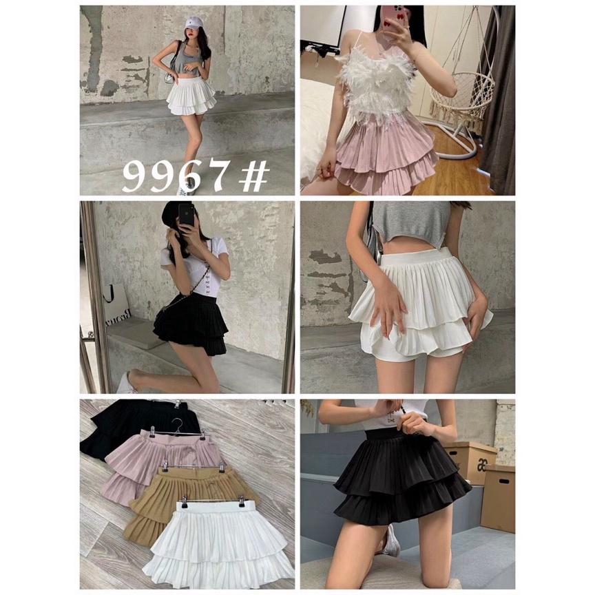 Chân váy xếp ly tầng QC cực hot