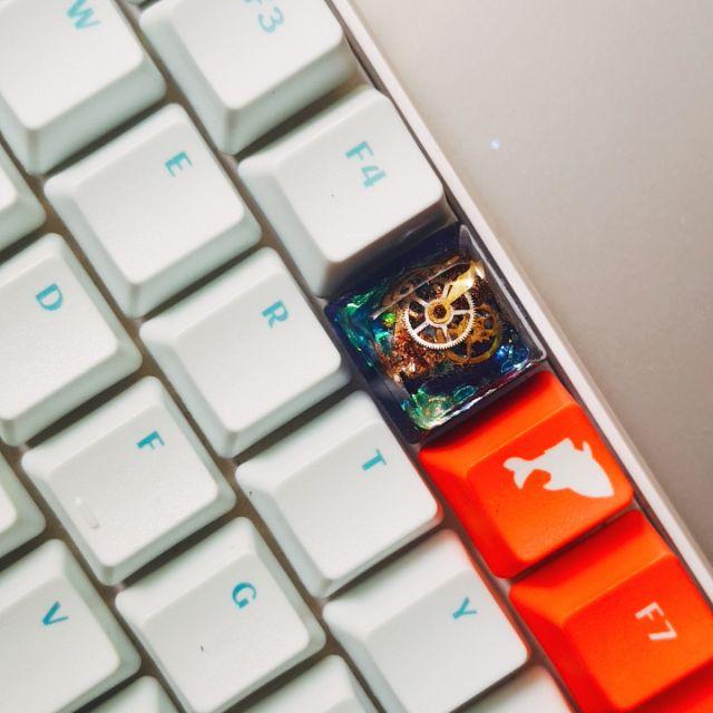 Nút Keycap SA profile hàng R1 - Resin Nút bàn phím steampunk bánh răng