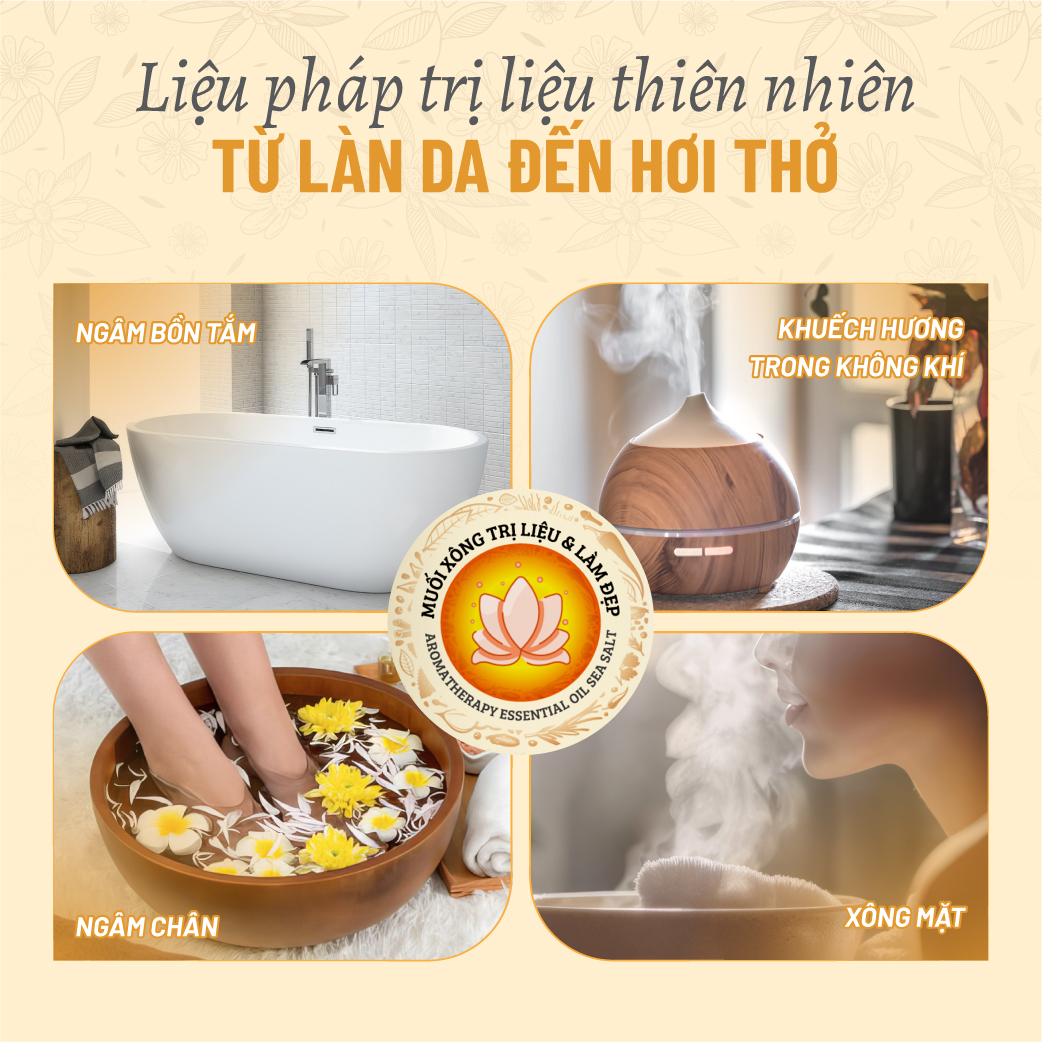 Muối Xông Thảo Dược GIải Cảm &amp; Làm Đẹp Heebee's 100G