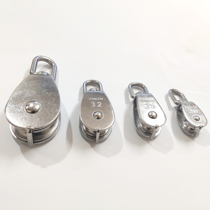 Ròng rọc đơn bằng inox 304 không gỉ loại M20 đến M50 tùy chọn