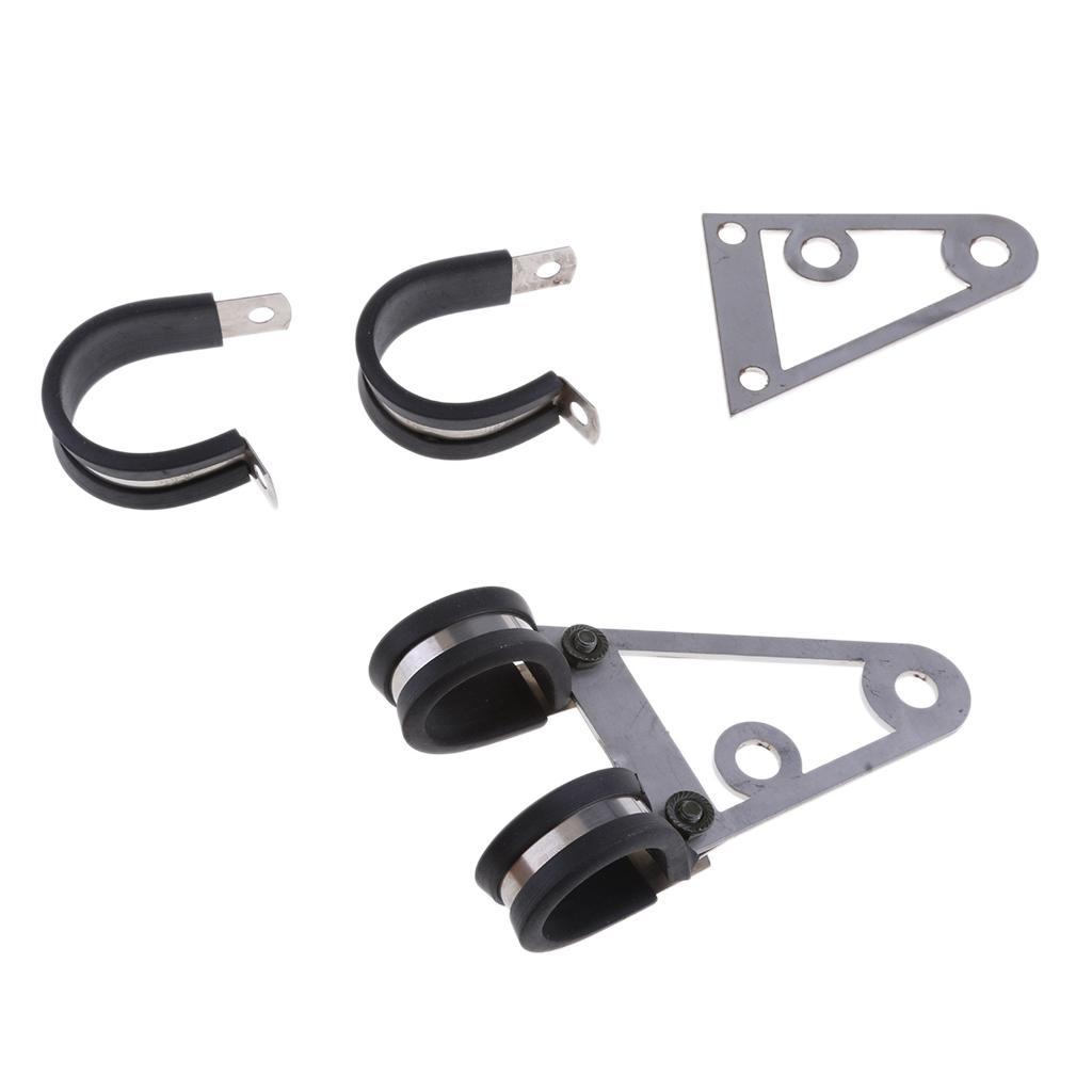 Pair Motorcycle Motorbike Universal Headlight Stealth Mounting Bracket for Chopper Bobber Street Bike Cafe Racer